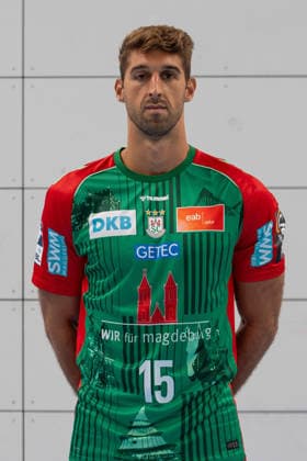 20.07.2026, xtgx, Handball, Opel HBL, SC Magdeburg Media Day v.l. Antonio Serradilla Cuenca (Magdeburg) Portrait, Portraet, Einzelbild Magdeburg *** July 20, 2026, xtgx, Handball, Opel HBL, SC Magdeburg Media Day: Antonio Serradilla Cuenca (left) – Magdeburg Portrait, Portrait, Single Image – Magdeburg