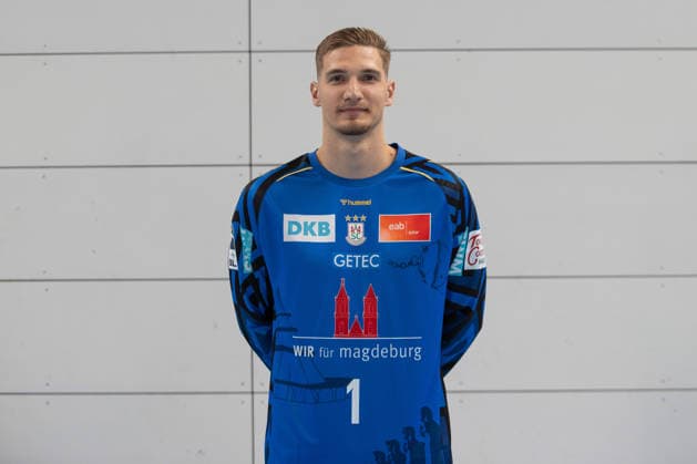 20.07.2026, xtgx, Handball, Opel HBL, SC Magdeburg Media Day v.l. Dominik Kuzmanovic (Magdeburg) Portrait, Portraet, Einzelbild Magdeburg *** July 20, 2026, xtgx, Handball, Opel HBL, SC Magdeburg Media Day, from left: Dominik Kuzmanovic, Magdeburg Portrait, Portrait, Single Image, Magdeburg