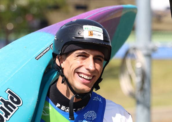 July 20, 2026, Oklahoma City, Oklahoma, USA: DAVID LLORENTE of Spain bronze medalist of Kayak Cross medalist ceremony on 2026 ICF Canoe Slalom World Championships, Oklahoma City, USA. Oklahoma City USA - ZUMAc278 20260720_zsp_c278_008 Copyright: xMarcinxCholewinskix