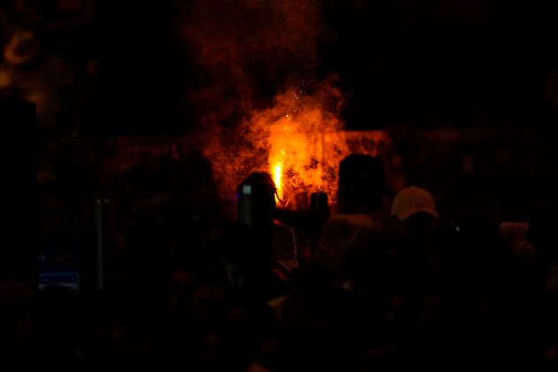 July 20, 2026, Madrid, Madrid, Spain: A fans with firework during celebration of Spain as Champions of the FIFA World Cup, WM, Weltmeisterschaft, Fussball 2026 at Cibeles Palace on July 20, 2026 in Madrid, Spain. Madrid Spain - ZUMAa181 20260720_zaa_a181_031 Copyright: xOscarxJ.xBarrosox