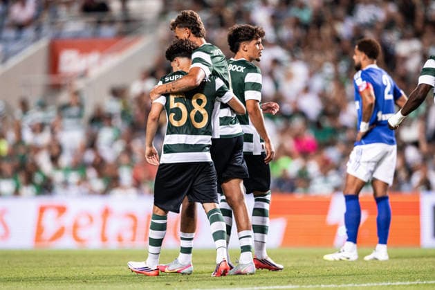 July 20, 2026, Faro, Faro, Portugal: Silas Andresen of Sporting CP celebrates scoring his sides third goal of the match during the Pre-Season Friendly match between Sporting CP and RC Strasbourg Alsace at Estadio do Algarve in Faro on July 20, 2026 Faro Portugal - ZUMAg283 20260720_zsp_g283_057 Copyright: xJoaoxGregoriox