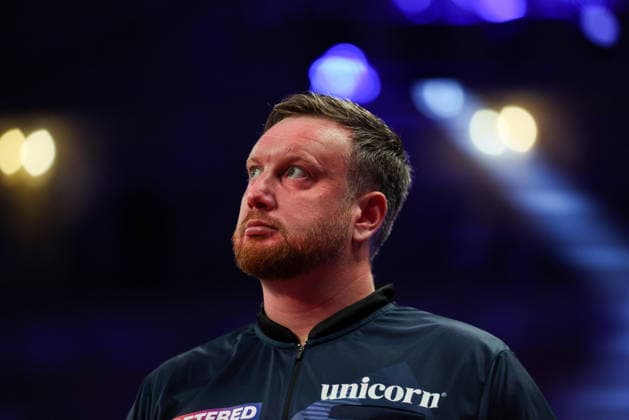 RECORD DATE NOT STATED 20th July 2026, Winter Gardens, Blackpool, Lancashire, England; 2026 Betfred World Matchplay Darts, Day Three; Cameron Menzies AidanxHunter