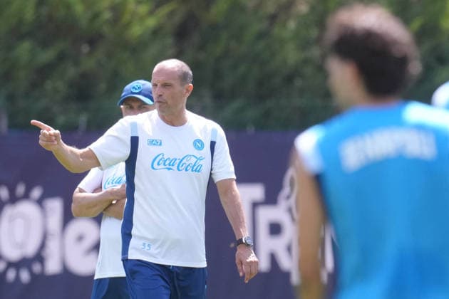 DIMARO , ITALY: Massimiliano Allegri of SSC Napoli during the pre season training session in Dimaro, Italy. Copyright: xFOTOAGENZIAx
