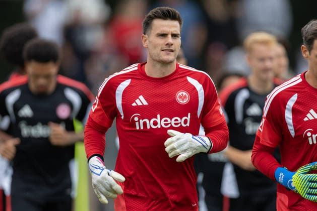 Training Eintracht Frankfurt Torwart Michael Zetterer (Eintracht Frankfurt, 23). Training von Eintracht Frankfurt am 20. Juli 2026 im Deutsche Bank Park in Frankfurt am Main., Frankfurt am Main Hessen Deutschland Deutsche Bank Park *** Training: Eintracht Frankfurt goalkeeper Michael Zetterer, Eintracht Frankfurt, 23. Eintracht Frankfurt training session on July 20, 2026, at Deutsche Bank Park in Frankfurt am Main, Frankfurt am Main, Hesse, Germany. Deutsche Bank Park