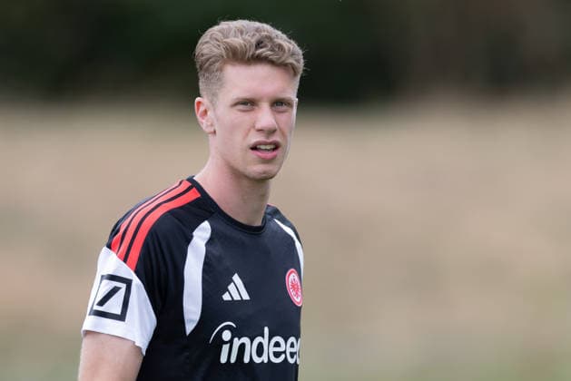 Training Eintracht Frankfurt Elias Baum (Eintracht Frankfurt, 2). Training von Eintracht Frankfurt am 20. Juli 2026 im Deutsche Bank Park in Frankfurt am Main., Frankfurt am Main Hessen Deutschland Deutsche Bank Park *** Eintracht Frankfurt Training: Elias Baum, Eintracht Frankfurt, 2nd training session held by Eintracht Frankfurt on July 20, 2026, at Deutsche Bank Park in Frankfurt am Main, Frankfurt am Main, Hesse, Germany, Deutsche Bank Park