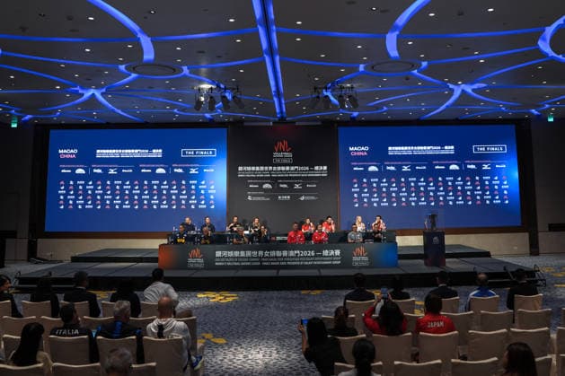 Ahead of 2026 FIVB Volleyball Women s Nations League Finals in China MACAU, CHINA - JULY 21 : press conference, PK, Pressekonferenz is held at the Andaz Hotel in China s Macao Special Administrative Region ahead of the final stage of the 2026 FIVB Volleyball Women s Nations League (VNL) on July 21, 2026 in Macau, China. Dilara Irem Sancar Anadolu Macau China. Editorial use only. Please get in touch for any other usage.  Copyright: x2026xAnadoluxDilaraxIremxSancarx