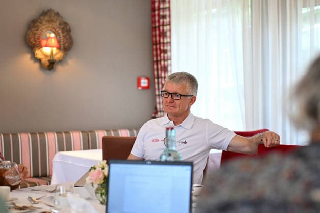 TENNIS - ATP, Tennis Herren Generali Open 2026 KITZBUEHEL,AUSTRIA,21.JUL.26 - TENNIS - ATP World Tour, Generali Open, side event, OETV Pressefruehstueck, press conference, PK, Pressekonferenz Image shows managing director business Thomas Schweda (OETV).  GEPAxpictures xDanielxSchoenherr