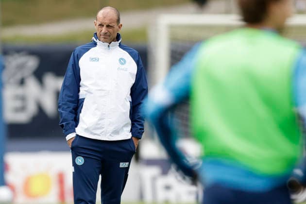 SSC Napoli preseason 2026-27 Napoli™s Italian coach Massimiliano Allegri during fifth day SSC Napoli s 2026-27 preseason training camp in val di sole in Trentino, Dimaro Folgarida July, 21 2026. _BPH7296 Copyright: xAntonioxBalascox