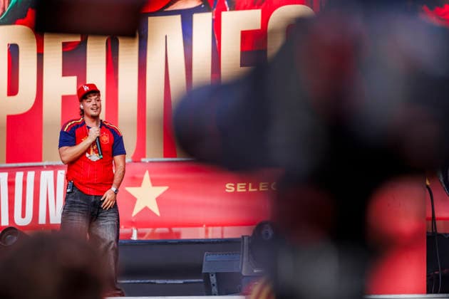 Thousands of supporters filled the city center as Spain celebrated winning its second FIFA World Cup, WM, Weltmeisterschaft, Fussball title - FIFA World Cup 2026 - 20 07 2026 Saiko celebrated the FIFA World Cup title win on the main stage at the Cibeles Fountain on July 20, 2026 in Madrid, Spain Madrid Spain Copyright: xMarinaxFrutos PGSxPhotoxAgencyx