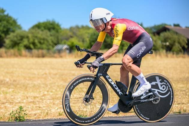 Belgian Jenthe Biermans of Cofidis pictured in action during the stage 16 of the 2026 Tour de France cycling race, an individual Time Trial stage of 26km from Evian-les-Bains to Thonon-les-Bains, on Tuesday 21 July 2026. The 113th edition of the Tour de France starts on Saturday 4 July in Barcelona, Spain, and will finish in Paris, France on the 26th of July. DAVIDxPINTENS  x181658365x
