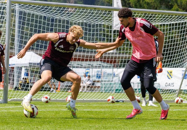 21.07.2026 - Fussball - 2. Fussball-Bundesliga - Saison 2026 2027 - 1. FC Nürnberg FCN Club - Trainingslager Sommer Sommertrainingslager Gais - Bruneck - Südtirol - Zink DaMa - xdaxmax - Piet Scobel (19, 1. FC Nürnberg FCN ) Khalid Abu El Haija (44, 1. FC Nürnberg FCN ) *** July 21, 2026 Soccer 2 Soccer Bundesliga 2026–2027 Season 1 FC Nuremberg (FCN) Club Summer Training Camp Summer Training Camp in Gais, Brunico, South Tyrol Zink DaMa xdaxmax Piet Scobel 19, 1 FC Nuremberg (FCN) Khalid Abu El Haija 44, 1 FC Nuremberg (FCN)
