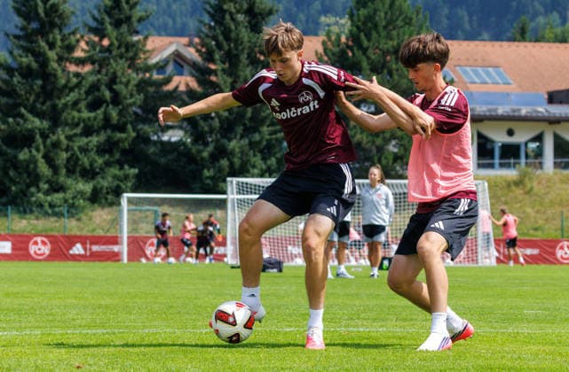 21.07.2026 - Fussball - 2. Fussball-Bundesliga - Saison 2026 2027 - 1. FC Nürnberg FCN Club - Trainingslager Sommer Sommertrainingslager Gais - Bruneck - Südtirol - Zink DaMa - xdaxmax - Marko Soldic (16, 1. FC Nürnberg FCN ) Marc Kornwachs (15, 1. FC Nürnberg FCN ) *** July 21, 2026 Soccer 2 Soccer Bundesliga 2026–2027 Season 1 FC Nuremberg (FCN) Club Summer Training Camp Summer Training Camp in Gais, Brunico, South Tyrol Zink DaMa xdaxmax Marko Soldic 16, 1 FC Nuremberg FCN Marc Kornwachs 15, 1 FC Nuremberg FCN