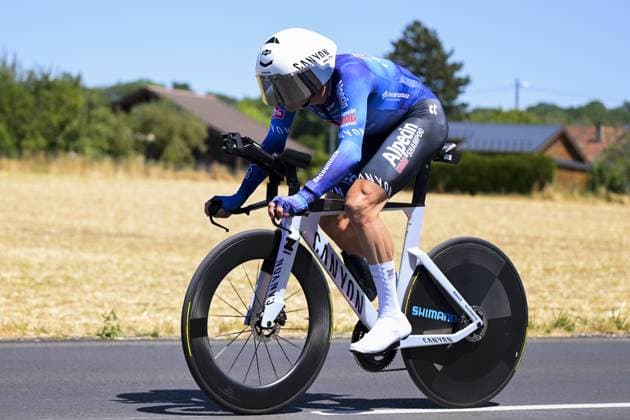 Belgian Jasper Philipsen of Alpecin-Premier Tech pictured during the stage 16 of the 2026 Tour de France cycling race, an individual Time Trial stage of 26km from Evian-les-Bains to Thonon-les-Bains, on Tuesday 21 July 2026. The 113th edition of the Tour de France starts on Saturday 4 July in Barcelona, Spain, and will finish in Paris, France on the 26th of July. DAVIDxPINTENS  x181660218x
