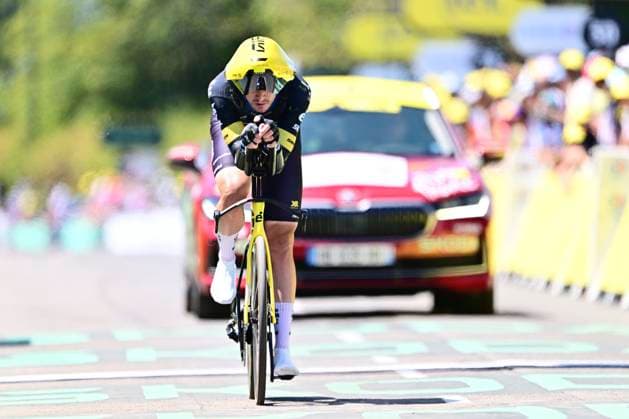 Tour de France 2026 Stage 16 THONON-LES-BAINS, FRANCE - JULY 21 : Affini Edoardo (ITA) of Team Visma Lease a Bike during stage 16 of the 113rd edition of Tour de France an UCI World Tour 2.UWT Individual Time Trial stage for Men Elite of 26 km with start in Evian-les-Bains and finish in Thonon-les-Bains on July 21, 2026 in Thonon-les-Bains, France, 21 07 2026 Thonon-les-Bains France  Copyright: xPeterxDexVoechtx
