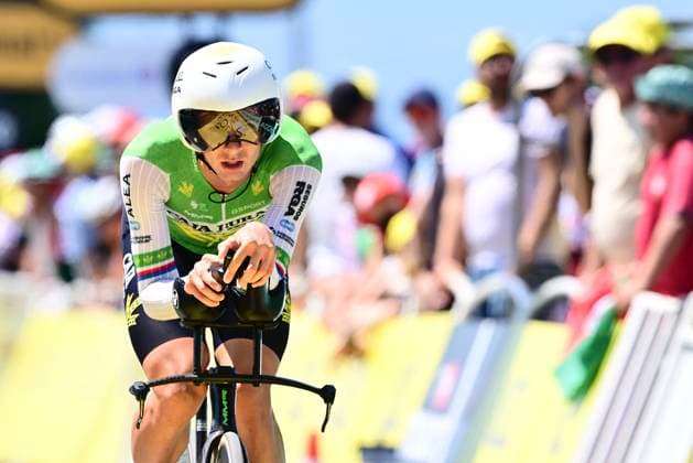 Tour de France 2026 Stage 16 THONON-LES-BAINS, FRANCE - JULY 21 : Otruba Jakub (CZE) of Caja Rural - Seguros RGA during stage 16 of the 113rd edition of Tour de France an UCI World Tour 2.UWT Individual Time Trial stage for Men Elite of 26 km with start in Evian-les-Bains and finish in Thonon-les-Bains on July 21, 2026 in Thonon-les-Bains, France, 21 07 2026 Thonon-les-Bains France  Copyright: xPeterxDexVoechtx