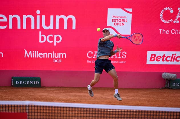 July 21, 2026, Lisbon, Lisbon, Portugal: VILIUS GAUBAS in action during the Round of 32 at the Millennium Estoril Open ATP, Tennis Herren tennis tournament at Clube de Tenis do Estoril. Lisbon Portugal - ZUMAr238 0862285744st Copyright: xRicardoxRochax