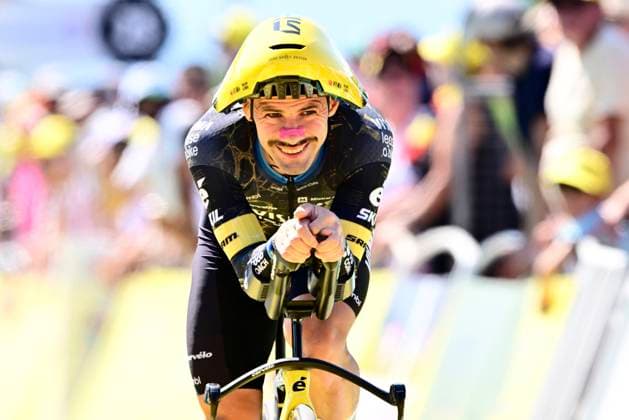Tour de France 2026 Stage 16 THONON-LES-BAINS, FRANCE - JULY 21 : Campenaerts Victor (BEL) of Team Visma Lease a Bike during stage 16 of the 113rd edition of Tour de France an UCI World Tour 2.UWT Individual Time Trial stage for Men Elite of 26 km with start in Evian-les-Bains and finish in Thonon-les-Bains on July 21, 2026 in Thonon-les-Bains, France, 21 07 2026 Thonon-les-Bains France  Copyright: xPeterxDexVoechtx
