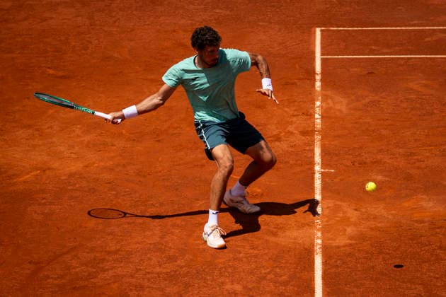 Vilius Guabas Vs Pablo Carreno Busta - Millennium Estoril Open 2026 Vilius Guabas of Lithuania competes against Pablo Carreno Busta of Spain during the Millennium Estoril Open ATP, Tennis Herren 250 tennis tournament at the Estoril Tennis Club in Estoril, Portugal, on July 21, 2026. Estoril Portugal  Copyright: xNunoxCruzx originalFilename:cruz-viliusgu260721_npJdj.jpg