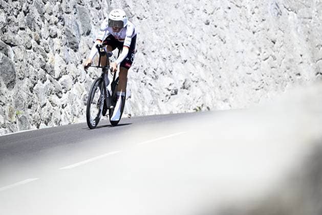 German Nils Politt of UAE Team Emirates XRG pictured during the stage 16 of the 2026 Tour de France cycling race, an individual Time Trial stage of 26km from Evian-les-Bains to Thonon-les-Bains, on Tuesday 21 July 2026. The 113th edition of the Tour de France starts on Saturday 4 July in Barcelona, Spain, and will finish in Paris, France on the 26th of July. JASPERxJACOBS  x181675266x