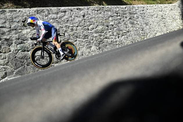 Slovenian Jan Tratnik of Red Bull-BORA-hansgrohe pictured during the stage 16 of the 2026 Tour de France cycling race, an individual Time Trial stage of 26km from Evian-les-Bains to Thonon-les-Bains, on Tuesday 21 July 2026. The 113th edition of the Tour de France starts on Saturday 4 July in Barcelona, Spain, and will finish in Paris, France on the 26th of July. JASPERxJACOBS  x181678747x