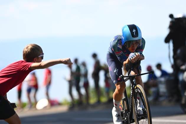 Tour de France 2026 Stage 16 THONON-LES-BAINS, FRANCE - JULY 21 : Van Wilder Ilan (BEL) of Soudal Quick-Step during stage 16 of the 113rd edition of Tour de France an UCI World Tour 2.UWT Individual Time Trial stage for Men Elite of 26 km with start in Evian-les-Bains and finish in Thonon-les-Bains on July 21, 2026 in Thonon-les-Bains, France, 21 07 2026 Thonon-les-Bains France  Copyright: xGvgx