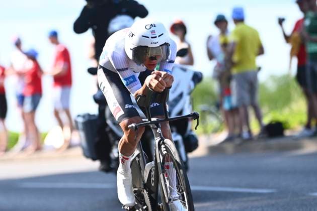 Tour de France 2026 Stage 16 THONON-LES-BAINS, FRANCE - JULY 21 : Del Toro Isaac (MEX) of UAE Team Emirates - XRG during stage 16 of the 113rd edition of Tour de France an UCI World Tour 2.UWT Individual Time Trial stage for Men Elite of 26 km with start in Evian-les-Bains and finish in Thonon-les-Bains on July 21, 2026 in Thonon-les-Bains, France, 21 07 2026 Thonon-les-Bains France  Copyright: xGvgx