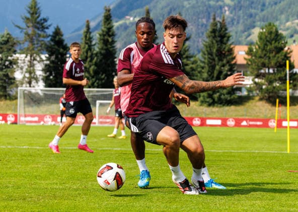 21.07.2026 - Fussball - 2. Fussball-Bundesliga - Saison 2026 2027 - 1. FC Nürnberg FCN Club - Trainingslager Sommer Sommertrainingslager Gais - Bruneck - Südtirol - Zink DaMa - xdaxmax - Mohamed Ali Zoma (23, 1. FC Nürnberg FCN ) Javier Fernandez (8, 1. FC Nürnberg FCN ) *** July 21, 2026 Soccer 2 Soccer Bundesliga 2026–2027 Season 1 FC Nuremberg (FCN) Club Summer Training Camp Summer Training Camp in Gais, Brunico, South Tyrol Zink DaMa xdaxmax Mohamed Ali Zoma 23, 1 FC Nuremberg (FCN) Javier Fernandez 8, 1 FC Nuremberg (FCN)