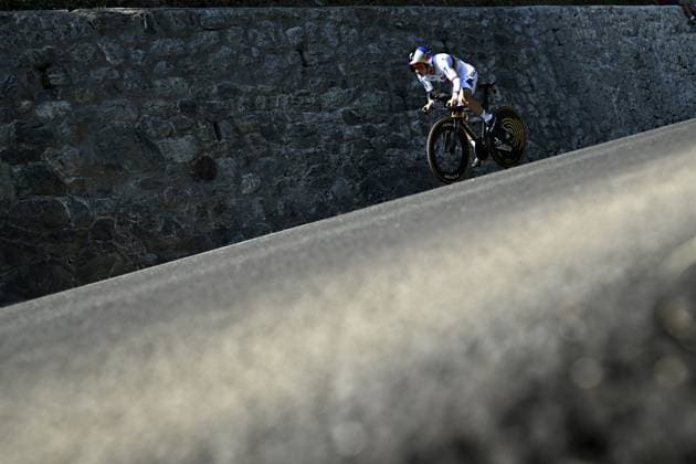 Belgian Remco Evenepoel of Red Bull-BORA-hansgrohe pictured during the stage 16 of the 2026 Tour de France cycling race, an individual Time Trial stage of 26km from Evian-les-Bains to Thonon-les-Bains, on Tuesday 21 July 2026. The 113th edition of the Tour de France starts on Saturday 4 July in Barcelona, Spain, and will finish in Paris, France on the 26th of July. JASPERxJACOBS  x181681287x