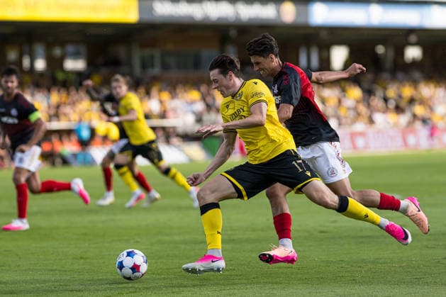 260721 Elliot Stroud of Mjällby during the UEFA Champions League qualifying match between Mjällby and Lincoln Red Imps on July 21, 2026 in Hällevik. Photo: Christoffer Borg Mattisson BILDBYRAN COP 261 CB0541 fotboll football soccer fotball uefa champions league champions league mjällby lincoln red imps bbeng *** July 21, 2026: Elliot Stroud of Mjällby during the UEFA Champions League qualifying match between Mjällby and Lincoln Red Imps on July 21, 2026 in Hällevik. Photo by Christoffer Borg Mattisson, BILDBYRAN COP 261 CB0541 soccer football fotball UEFA Champions League Champions League Mjällby Lincoln Red Imps bbeng  Copyright: CHRISTOFFERxBORGxMATTISSON BB260721CB069