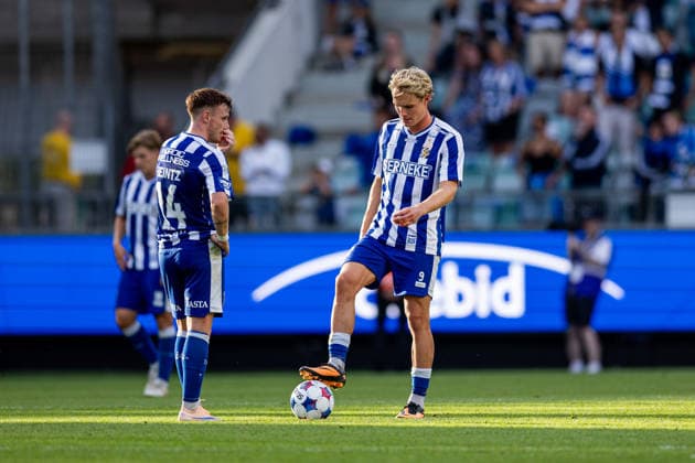260721 Tobias Heintz and Max Fenger of IFK Göteborg looks dejected after 0-1 during the UEFA Conference League qualification match between IFK Göteborg and Tallinna FCI Levadia on July 21, 2026 in Göteborg. Photo: Michael Erichsen BILDBYRAN COP 89 MI1000 fotboll football soccer fotball uefa conference league conference league kval qualifying round qualification ifk göteborg tallinna fci levadia bbeng depp *** July 21, 2026: Tobias Heintz and Max Fenger of IFK Göteborg look dejected after the 0–1 loss during the UEFA Conference League qualifying match between IFK Göteborg and Tallinna FCI Levadia on July 21, 2026 in Gothenburg. Photo by Michael Erichsen, BILDBYRAN COP 89 MI1000: soccer, football, UEFA Conference League, Conference League qualifiers, qualifying round, IFK Göteborg, Tallinna FCI Levadia, bbeng, depp  Copyright: MICHAELxERICHSEN BB260721MI032