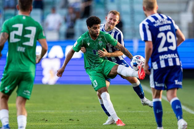 260721 Wendell Gabriel Mendes Craveiro of Tallinna FCI Levadia and Jonas Bager of IFK Göteborg during the UEFA Conference League qualification match between IFK Göteborg and Tallinna FCI Levadia on July 21, 2026 in Göteborg. Photo: Michael Erichsen BILDBYRAN COP 89 MI1000 fotboll football soccer fotball uefa conference league conference league kval qualifying round qualification ifk göteborg tallinna fci levadia bbeng *** July 21, 2026: Wendell Gabriel Mendes Craveiro of Tallinna FCI Levadia and Jonas Bager of IFK Göteborg during the UEFA Conference League qualifying match between IFK Göteborg and Tallinna FCI Levadia on July 21, 2026 in Gothenburg. Photo by Michael Erichsen. BILDBYRAN COP 89 MI1000 soccer football fotball UEFA Conference League Conference League qualifiers qualifying round qualification IFK Göteborg Tallinna FCI Levadia bbeng  Copyright: MICHAELxERICHSEN BB260721MI036