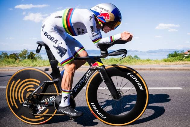 Tour de France 2026 Stage 16 THONON-LES-BAINS, FRANCE - JULY 21 : Evenepoel Remco (BEL) of Red Bull BORA Hansgrohe during stage 16 of the 113rd edition of Tour de France an UCI World Tour 2.UWT Individual Time Trial stage for Men Elite of 26 km with start in Evian-les-Bains and finish in Thonon-les-Bains on July 21, 2026 in Thonon-les-Bains, France, 21 07 2026 Thonon-les-Bains France  Copyright: xGvgx