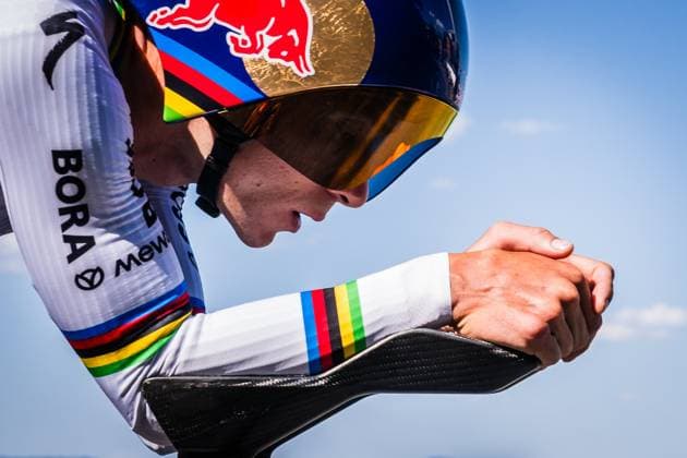 Tour de France 2026 Stage 16 THONON-LES-BAINS, FRANCE - JULY 21 : Evenepoel Remco (BEL) of Red Bull BORA Hansgrohe during stage 16 of the 113rd edition of Tour de France an UCI World Tour 2.UWT Individual Time Trial stage for Men Elite of 26 km with start in Evian-les-Bains and finish in Thonon-les-Bains on July 21, 2026 in Thonon-les-Bains, France, 21 07 2026 Thonon-les-Bains France  Copyright: xGvgx