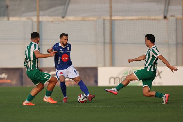 Vesel Limaj of Drita is in action during the UEFA Conference League Second qualifying round, 1st Leg match between Floriana and Drita at Centenary Stadium, Ta Qali, Malta on 21 July, 2026. Floriana v Drita - UEFA Conference League Second Qualifying Round 1st Leg