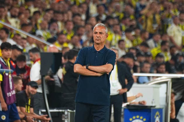 ISTANBUL, TURKEY - JULY 21: Coach Ismail Kartal of Fenerbahce reacts during the UEFA Champions League 2026 27 second qualifying round first leg match between Fenerbahce SK and Gornik Zabrze at Fenerbahce Chobani Stadium on July 21, 2026 in Istanbul, Turkey. Istanbul Chobani Stadium Turkey Copyright: xSeskimPhotox FBahce-GZabrze (7)
