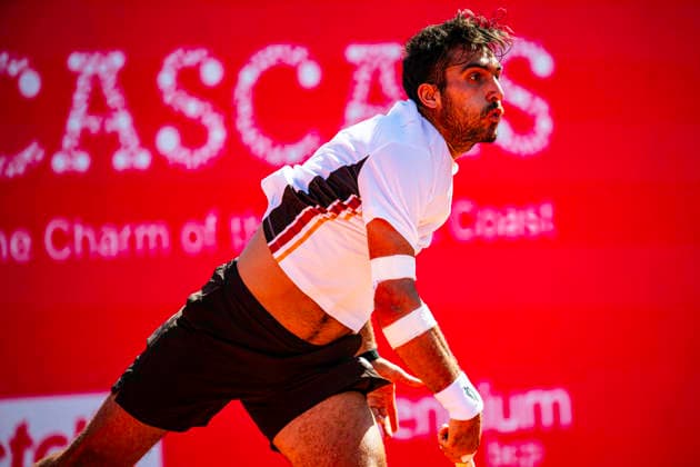 July 21, 2026, Cascais, Lisbon, Portugal: Roman Andres Burruchaga during the qualifying round of the Millennium Estoril Open at the Estoril Tennis Club on july 21, 2026 in Estoril, Cascais, Portugal. Cascais Portugal - ZUMAr200 20260721_zsp_r200_007 Copyright: xNunoxReisinhox