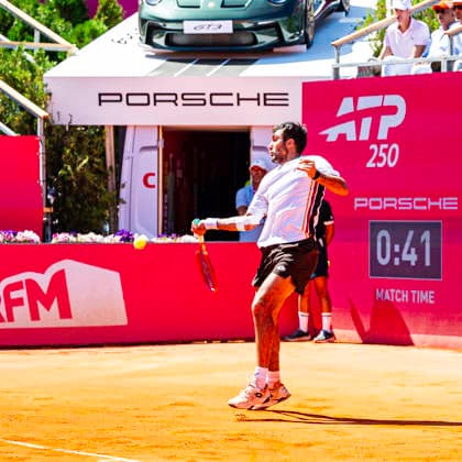 July 21, 2026, Cascais, Lisbon, Portugal: Roman Andres Burruchaga during the qualifying round of the Millennium Estoril Open at the Estoril Tennis Club on july 21, 2026 in Estoril, Cascais, Portugal. Cascais Portugal - ZUMAr200 20260721_zsp_r200_064 Copyright: xNunoxReisinhox