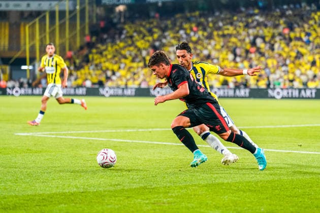 Fenerbahce SK v Gornik Zabrze - UEFA Champions League 2026 27 Second Qualifying Round First Leg Maksym Khlan of Gornik Zabrze is in action during the UEFA Champions League 2026 27 second qualifying round first leg match between Fenerbahce SK and Gornik Zabrze at Fenerbahce Sukru Saracoglu Spor Kompleksi on July 21, 2026 in Istanbul, Turkey. Istanbul Istanbul Turkey  Copyright: xYagizxGurtugx originalFilename:gurtug-fenerbah260721_np3Oc.jpg