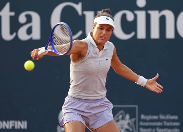 37th WTA, Tennis Damen Palermo Ladies Open 2026 Mina Hodzic of Germany plays during the 37th Palermo Ladies Open WTA 125 in Palermo, Italy, on July 21, 2026. Palermo Italy  Copyright: xGabrielexMaricchiolox originalFilename:maricchiolo-37thwtap260721_npVwU.jpg