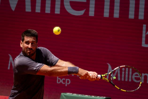 Nuno Borges Vs Orlando Luz - Millennium Estoril Open 2026 Nuno Borges of Portugal competes against Orlando Luz of Brazil during the Millennium Estoril Open ATP, Tennis Herren 250 tennis tournament at Estoril Tennis Club in Estoril, Portugal, on July 21, 2026. Estoril Portugal  Copyright: xNunoxCruzx originalFilename:cruz-nunoborg260721_np3q0.jpg