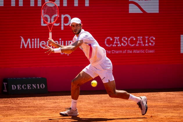 Nuno Borges Vs Orlando Luz - Millennium Estoril Open 2026 Nuno Borges of Portugal competes against Orlando Luz of Brazil during the Millennium Estoril Open ATP, Tennis Herren 250 tennis tournament at Estoril Tennis Club in Estoril, Portugal, on July 21, 2026. Estoril Portugal  Copyright: xNunoxCruzx originalFilename:cruz-nunoborg260721_npliS.jpg