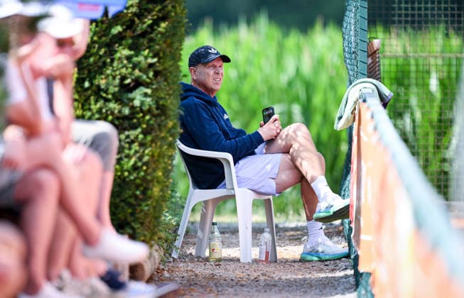 Tennis Frauen World Tennis AHG BMW Cup Bildechingen 2026 21.07.2026 Trainer Thomas Hoegstedt *** Women s Tennis: World Tennis AHG BMW Cup, Bildechingen 2026, July 21, 2026; Coach Thomas Hoegstedt