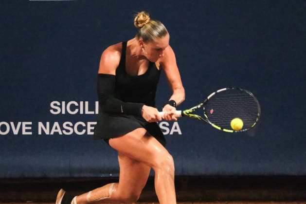 IPA86878867 - Palermo, Italy, July 2026. Country Time Club, Palermo Ladies Open 2026, a women s professional tennis tournament on the WTA, Tennis Damen 125 circuit. Pictured: Anastasia Abbagnato vs. Clara Burel  Copyright: xFedericoxSerra IPAxSportx xx 86878867