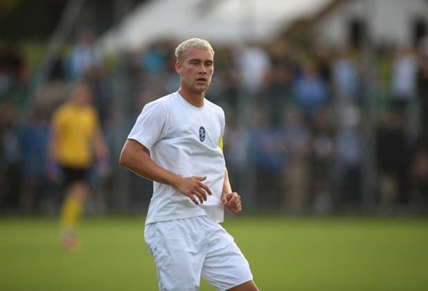 Fussball, Herren, Saison 2026 2027, SV Eintracht Berglern - TSV 1860 München, Toto-Pokal Lasse Fassmann (TSV 1860 München) Kopf, Oberkörper *** Soccer, Men s, 2026–2027 Season, SV Eintracht Berglern vs. TSV 1860 Munich, Toto Cup, Lasse Fassmann (TSV 1860 Munich), Head, Upper Body