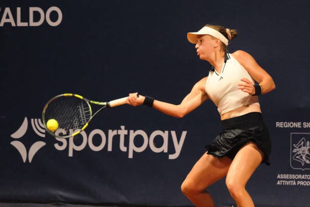 IPA86879103 - Palermo, Italy, July 2026. Country Time Club, Palermo Ladies Open 2026, a women s professional tennis tournament on the WTA, Tennis Damen 125 circuit. Pictured: Miriam Bulgaru vs. Caijsa Hennemann  Copyright: xFedericoxSerra IPAxSportx xx 86879103