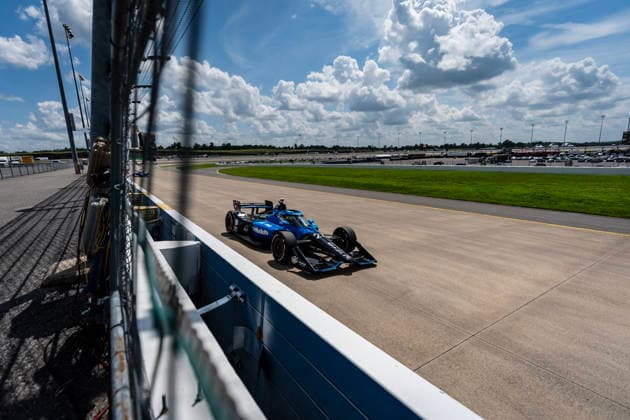 July 20, 2026, Lebanon, Tennessee, USA: IndyCar, Indy Car, IRL, USA SERIES driver, KYLE KIRKWOOD (27) (USA) of Jupiter, FL, races through the turns during the Music City Grand Prix at the Nashville Superspeedway in LEBANON Tennessee. Lebanon USA - ZUMAa161 20260720_aaa_a161_031 Copyright: xWalterxG.xArcexSr.x