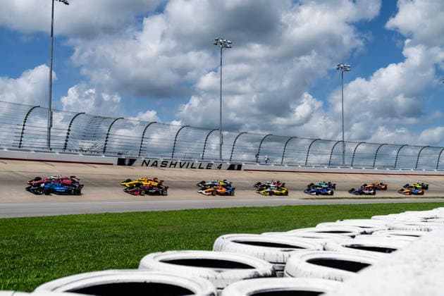 July 20, 2026, Lebanon, Tennessee, USA: IndyCar, Indy Car, IRL, USA SERIES driver, SCOTT DIXON (9) (NZL) of Auckland, New Zealand, races through the turns during the Music City Grand Prix at the Nashville Superspeedway in LEBANON Tennessee. Lebanon USA - ZUMAa161 20260720_aaa_a161_058 Copyright: xWalterxG.xArcexSr.x