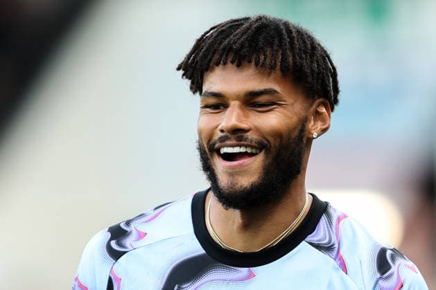 Walsall, England, 21st July 2026. Tyrone Mings of Aston Villa during the pre-game warm up ahead of the Walsall vs Aston Villa Pre Season Friendly match at Pallet-Track Bescot Stadium, Walsall. Picture credit should read: Gareth Evans Sportimage EDITORIAL USE ONLY. No use with unauthorised audio, video, data, fixture lists, club league logos or live services. Online in-match use limited to 120 images, no video emulation. No use in betting, games or single club league player publications. SPI_002_GE_WAL_AV SPI-4879-0003