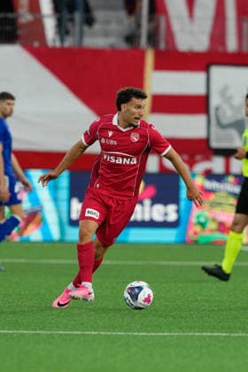 Thun, Switzerland - July 21: Valmir Matoshi (78 THU) in action during the UEFA Champions League Qualification match between FC Thun and GNK Dinamo Zagreb at VISANA Stadion on July 21, 2026 in Thun, Switzerland.  Copyright: xKjetilxWaberx xSPPx Sportspressphoto_SPR194985