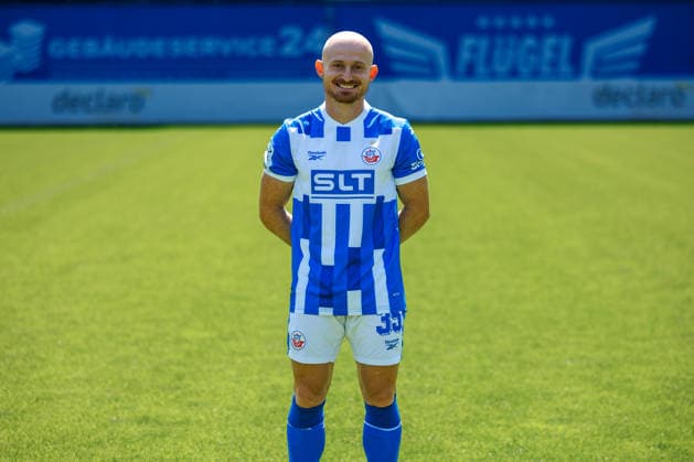 Maximilian Krauß ; FC Hansa Rostock ; 3.Liga, Porträttermin 2026 2027 Rostock Ostseestadion Mecklenburg - Vorpommern Deutschland *** Maximilian Krauß, FC Hansa Rostock, 3. Liga, Profile Session 2026–2027, Rostock Ostseestadion, Mecklenburg-Western Pomerania, Germany